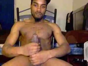 Black Hunk With Monster Cock Cum Show